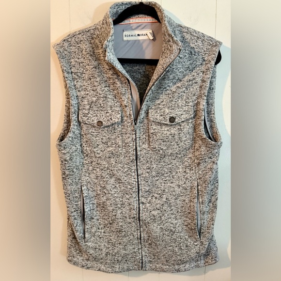 THE NORMAL BRAND MEN'S LINCOLN GRAY VEST, Size L - Picture 3 of 11